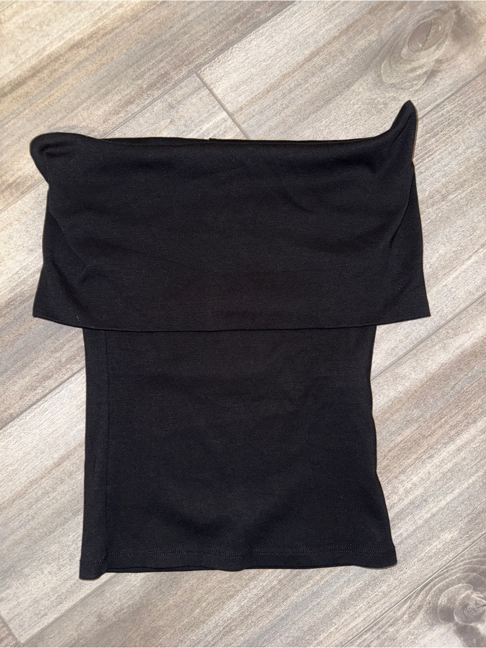 Zara Black Off the Shoulder Strapless Top - Size M